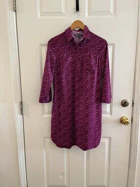Title Nine Woman's Nimbleness Adventurista UPF Outdoor Mini Dress Sz sm
